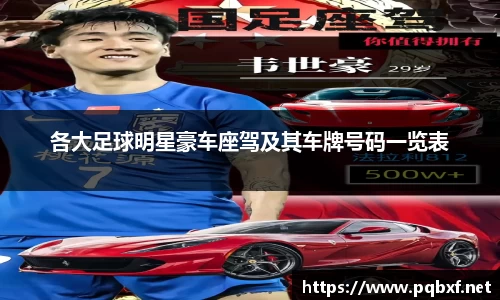 各大足球明星豪车座驾及其车牌号码一览表