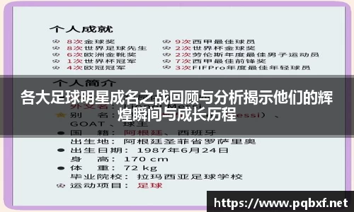 各大足球明星成名之战回顾与分析揭示他们的辉煌瞬间与成长历程